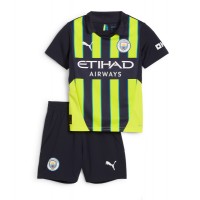 Manchester City Gostujuci Dres za djecu 2024-25 Kratak Rukav (+ Kratke hlače)